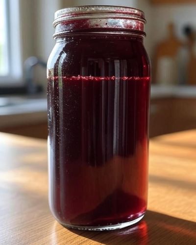 A jar of jostaberry chutney