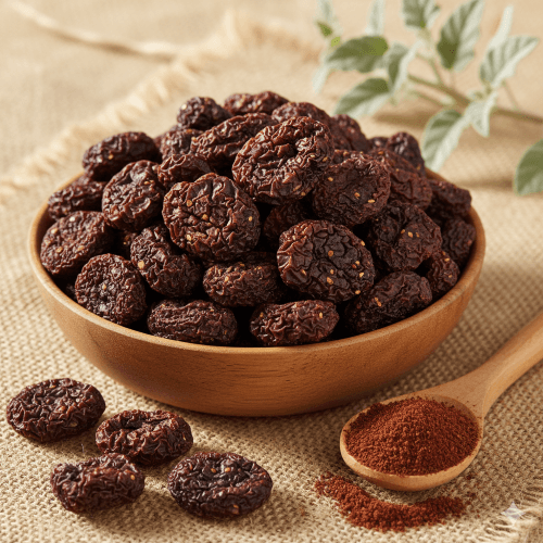 “dried kutjera berries in bowl”