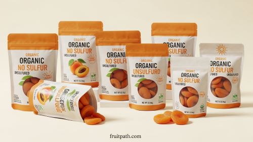 "Organic unsulfured dried apricots in trusted brand packaging – ideal for confident online buying with reviews"