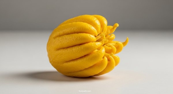 Buddha’s Hand citrus fruit showing finger-like shape, bright yellow peel, and thick white pith
