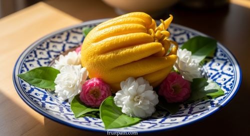 Buddha’s Hand citrus fruit used for decoration and symbolic offering in homes or temples