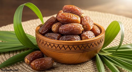 Dried dates in a bowl