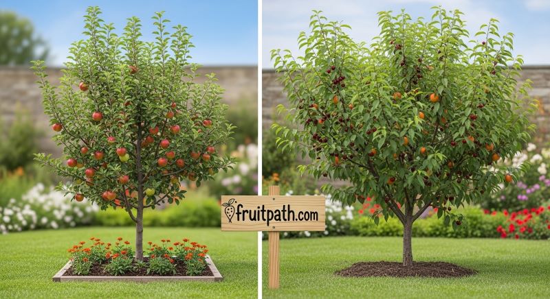 Dwarf vs standard fruit trees comparison