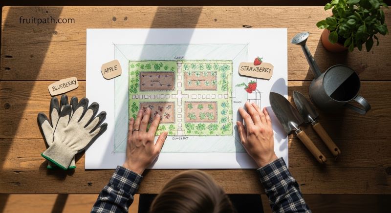 Planning a fruit garden layout for beginners