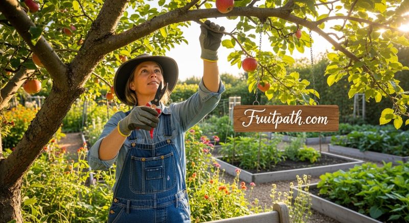 Pruning fruit trees for better growth