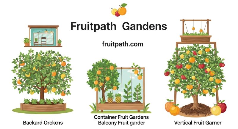 Different types of fruit gardens for beginners