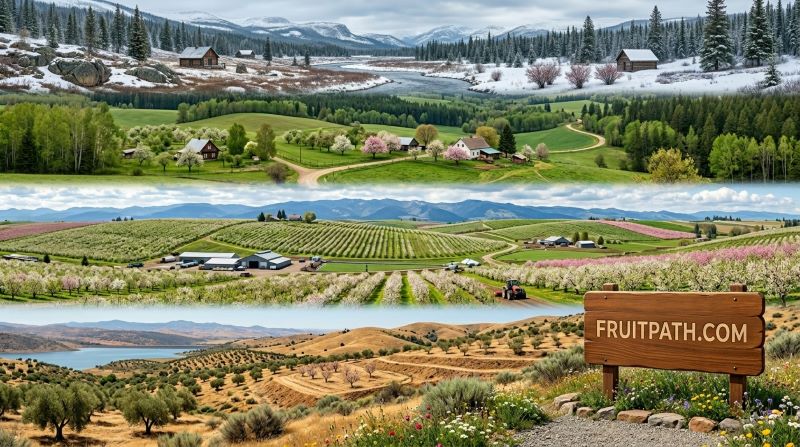 USDA cherry hardiness zone guide showing which cherry varieties grow in each climate zone.