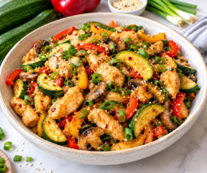 Easy High-Protein Chicken Zucchini Stir Fry – Quick & Low-Carb