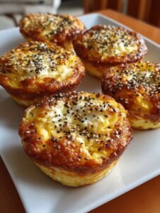High-Protein Cottage Cheese Egg Cups with Everything Bagel Seasoning