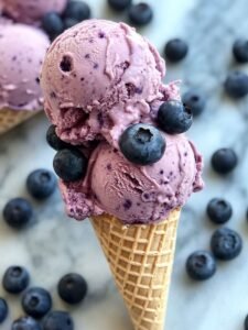 Homemade Blueberry Ice Cream – Easy No-Churn Frozen Dessert