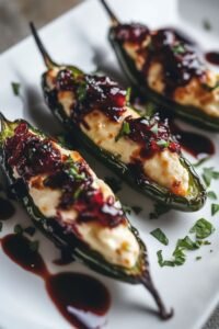 Baked Blueberry Brie Jalapeño Poppers – Low-Carb Snack Recipe