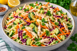 Easy Low-Carb Chicken Detox Salad – Fresh, Crisp & Satisfying