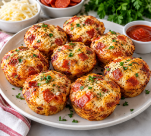 Healthy Pizza Muffins – Cheesy High-Protein Low-Carb Snack